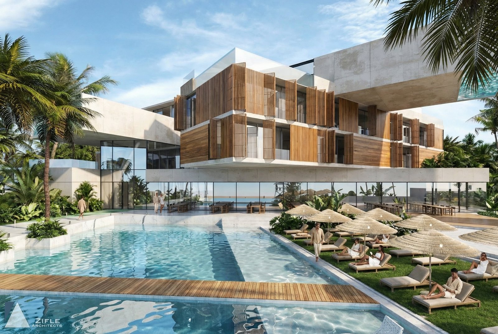 Hotel Rezidencial – Arkitekturë Tropikale Bashkëkohore (2026)