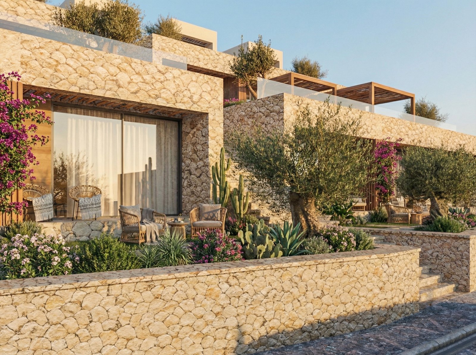 TERRACED MEDITERRANEAN RESIDENCES