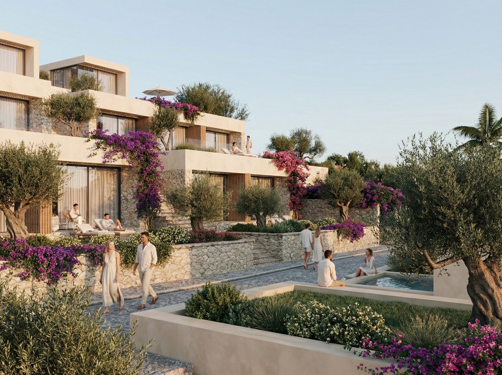 TERRACED MEDITERRANEAN RESIDENCES