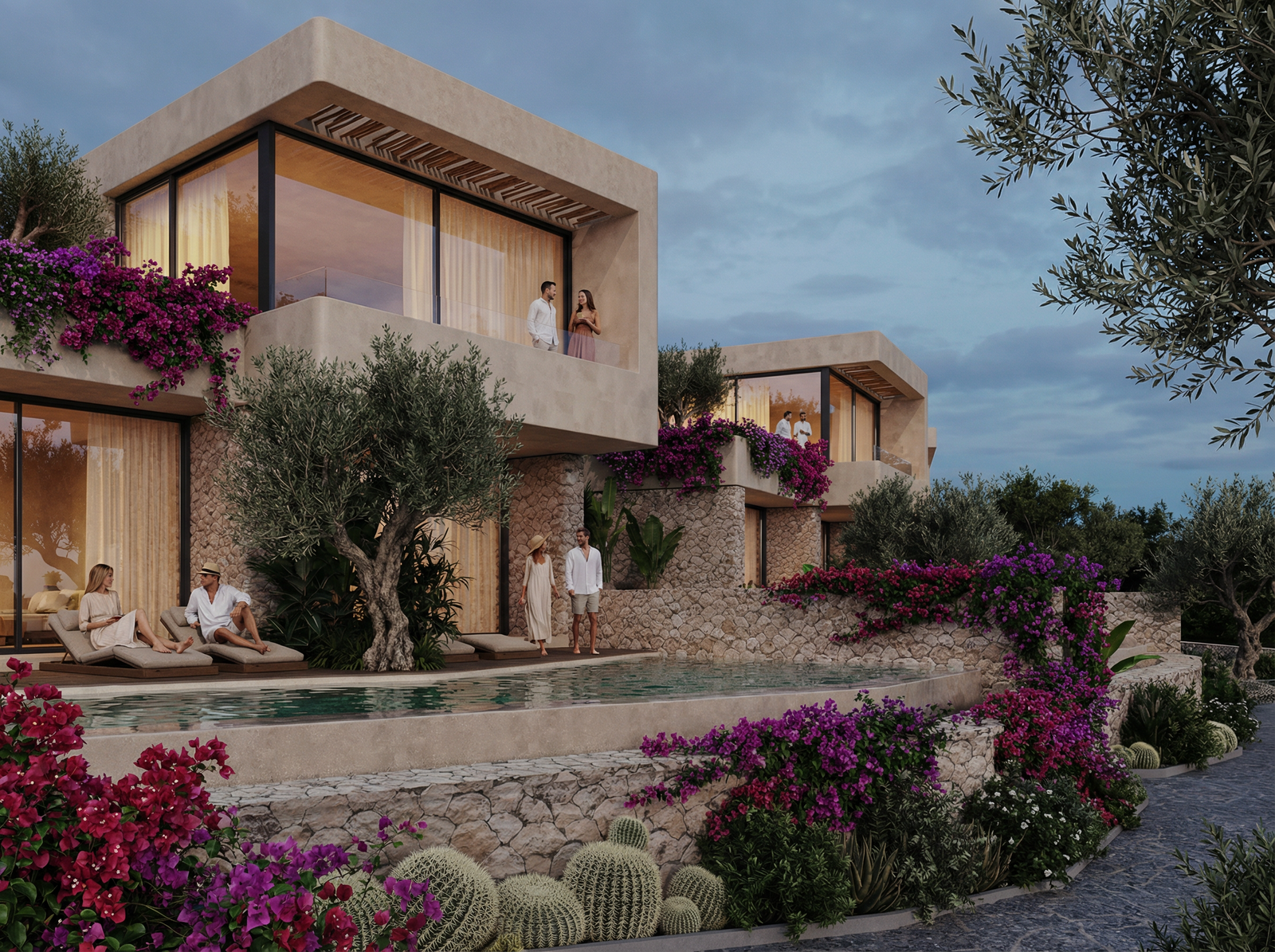 TERRACED MEDITERRANEAN RESIDENCES