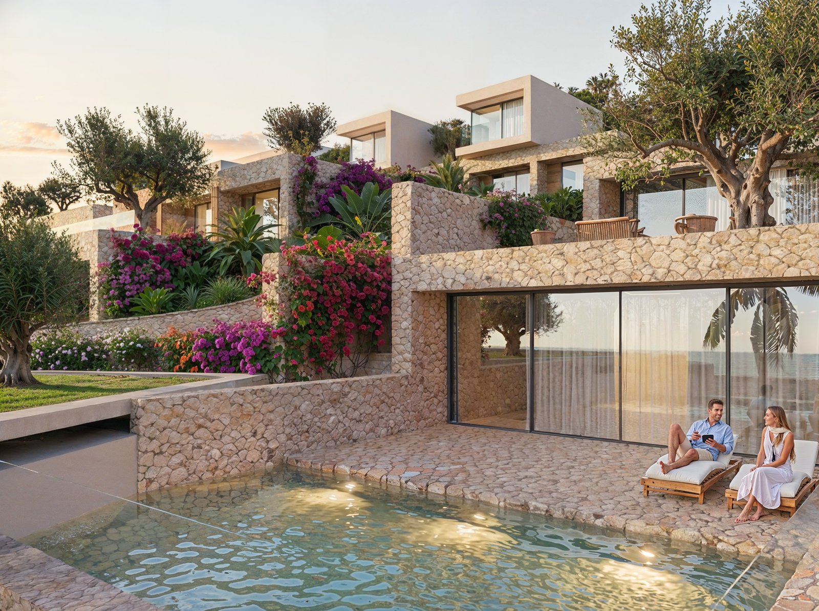TERRACED MEDITERRANEAN RESIDENCES