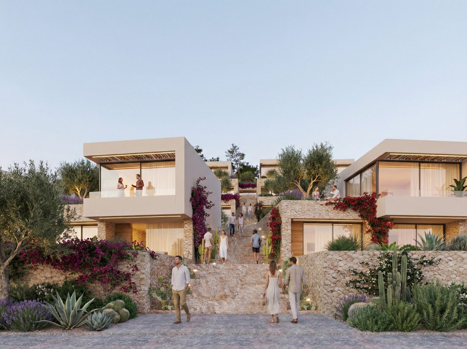 TERRACED MEDITERRANEAN RESIDENCES