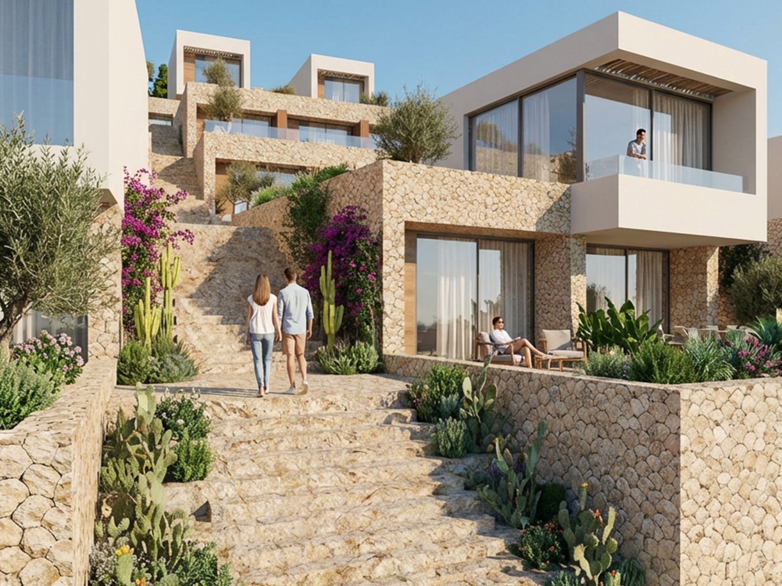 TERRACED MEDITERRANEAN RESIDENCES