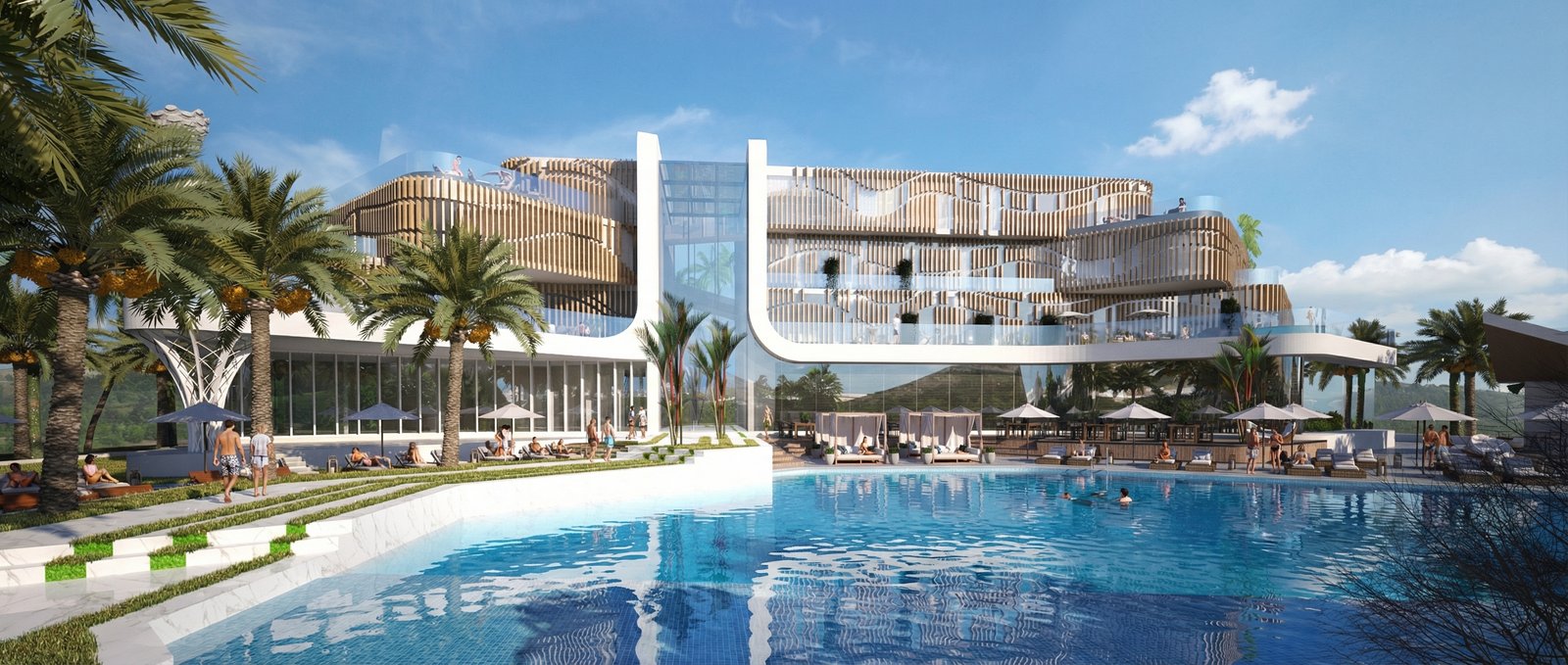 Hotel Resort – Arkitekturë Fluide & Dizajn Eksperiencial